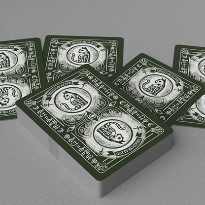 Schrodinger's Cat: Alive Green Edition Playing Cards-GABANGEL-Deinparadies.ch
