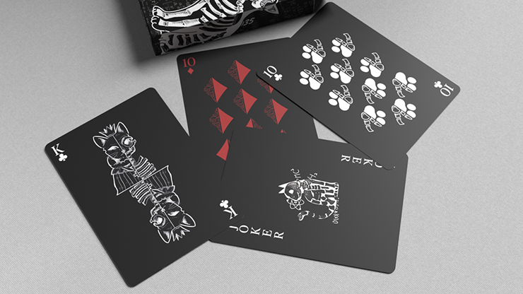 Schrodinger's Cat: Dead Black Edition Playing Cards-GABANGEL-Deinparadies.ch