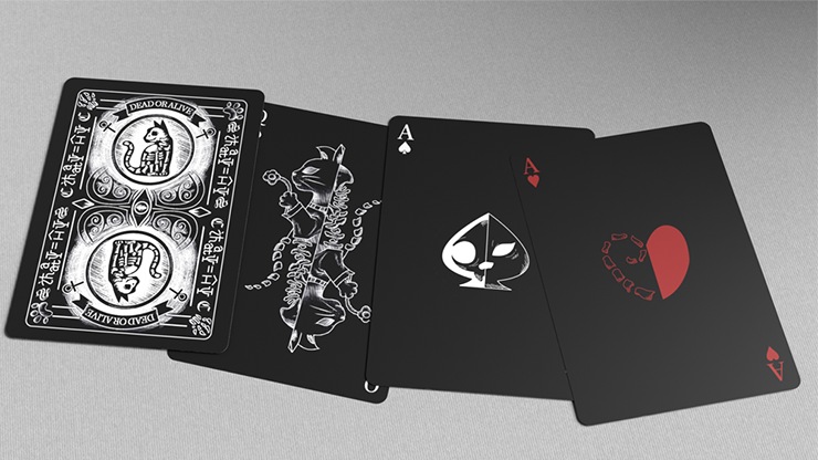 Schrodinger's Cat: Dead Black Edition Playing Cards-GABANGEL-Deinparadies.ch