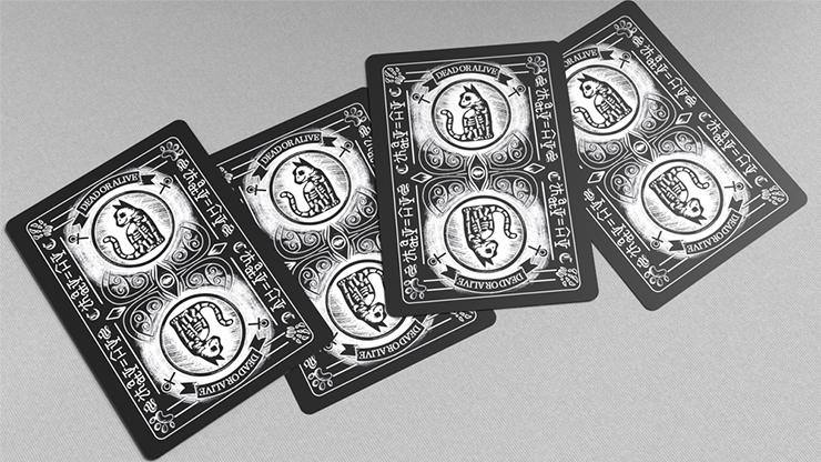 Schrodinger's Cat: Dead Black Edition Playing Cards-GABANGEL-Deinparadies.ch