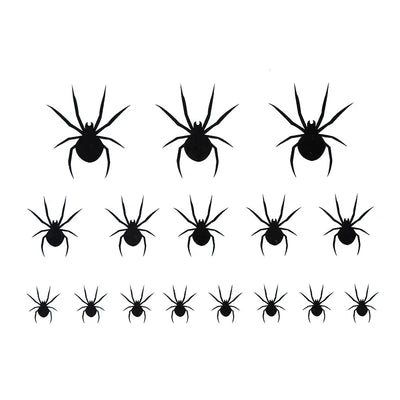 Schwarze Aufklebetattos | Spinnen-Guirca-Deinparadies.ch