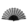 Schwarzer Gothik Fächer Spinnennetz-Guirca-Deinparadies.ch