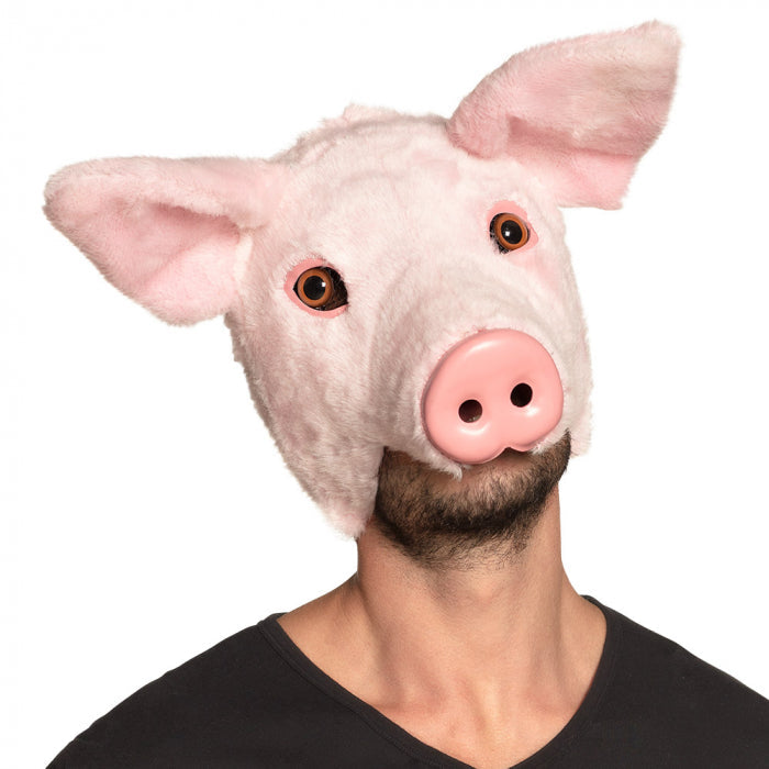 Masque cochon en peluche Boland Deinparadies.ch