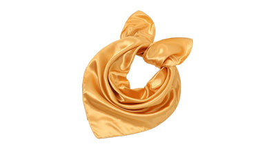 Silk towel 60x60cm yellow tight
