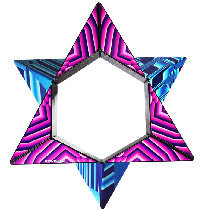 Shashibo Cube Blue Crystal | Laurence Gartel 2.0-Shashibo-Deinparadies.ch
