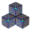 Shashibo Cube Blue Crystal | Laurence Gartel 2.0-Shashibo-Deinparadies.ch