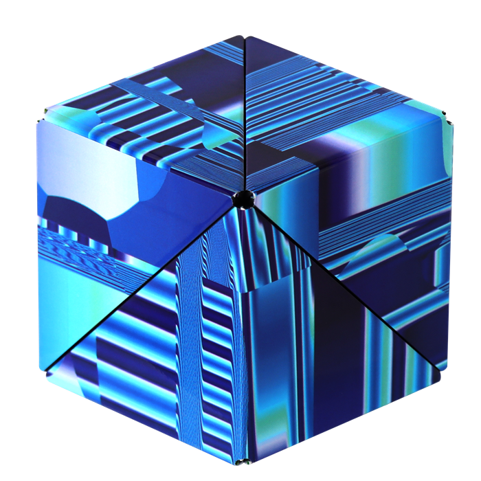 Shashibo Cube Blue Crystal | Laurence Gartel 2.0-Shashibo-Deinparadies.ch
