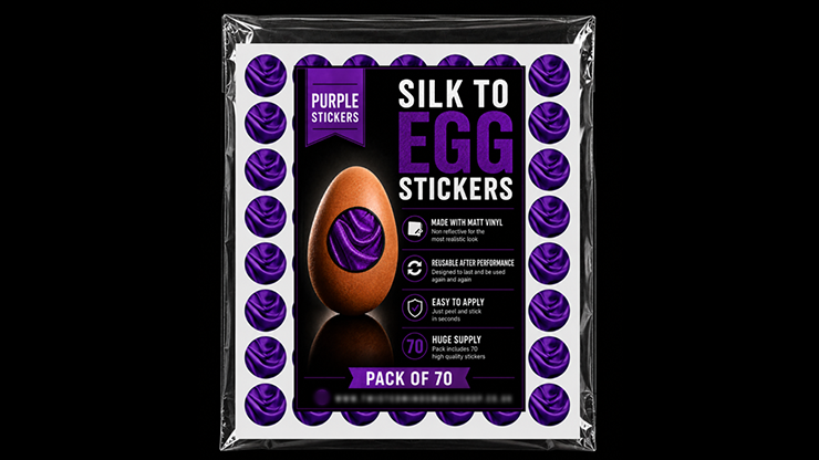 Silk to Egg Stickers (Purple) Pack of 70-Twisted Minds Magic Shop-Deinparadies.ch