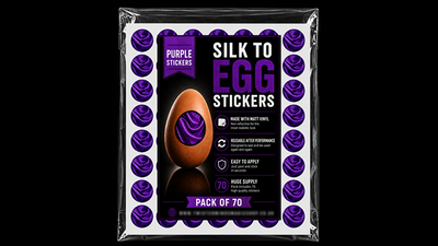 Silk to Egg Stickers (Purple) Pack of 70-Twisted Minds Magic Shop-Deinparadies.ch