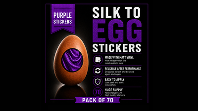 Silk to Egg Stickers (Purple) Pack of 70-Twisted Minds Magic Shop-Deinparadies.ch
