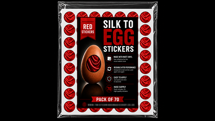 Silk to Egg Stickers (RED) Pack of 70-Twisted Minds Magic Shop-Deinparadies.ch