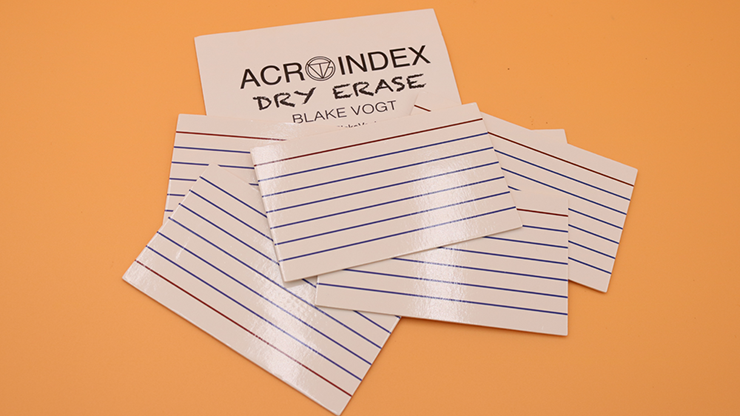 Six Acro Index (3"x5") Dry Erase | Blake Vogt