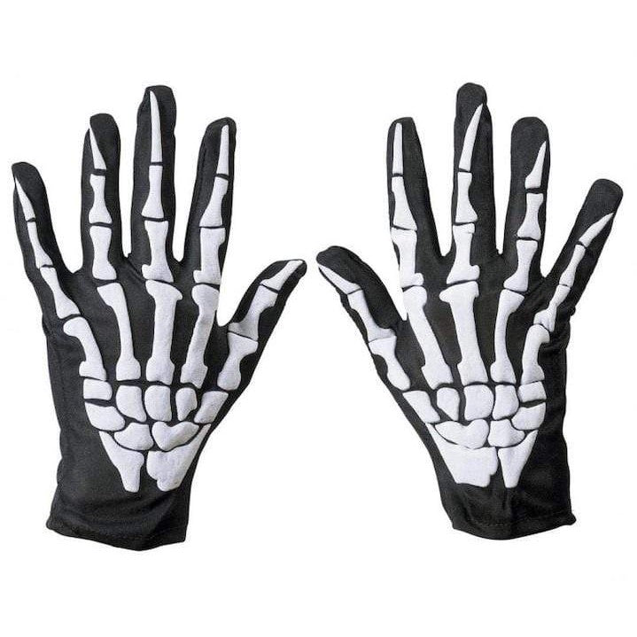 Skelett Handschuhe Erwachsen Polyester