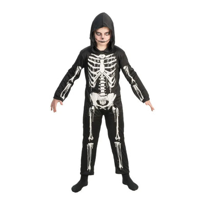 Skelett Jumpsuit mit Kapuze | Kinder-Chaks-Deinparadies.ch