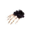 Skeletthand und Rose Haardekoration-Wicked-Deinparadies.ch