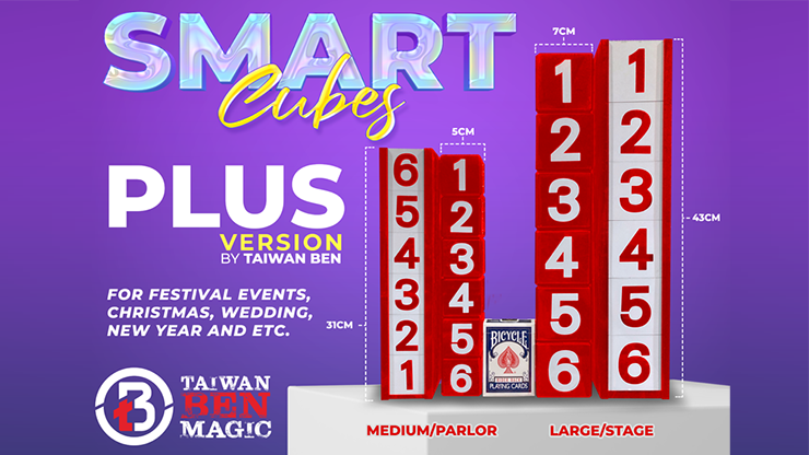 Smart Cubes PLUS RED (Large/Stage) by Taiwan Ben Taiwan Ben Magic Shop bei Deinparadies.ch