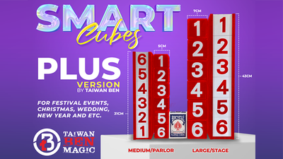 Smart Cubes PLUS RED (Large/Stage) by Taiwan Ben Taiwan Ben Magic Shop bei Deinparadies.ch