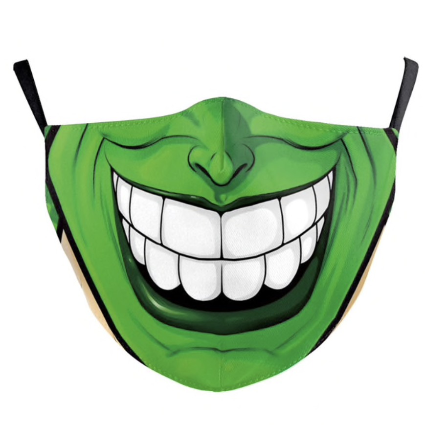 Sonrisa Máscara Filtro Verde Niño Deinparadies.ch en Deinparadies.ch