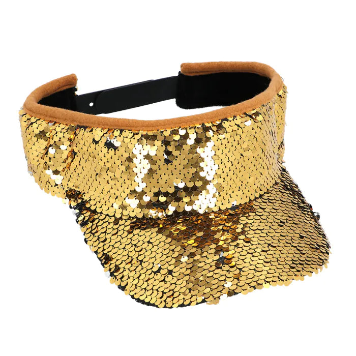 Sonnenblenden Mütze Pailetten | gold-Boland-Deinparadies.ch