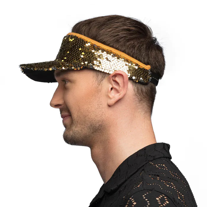 Sonnenblenden Mütze Pailetten | gold-Boland-Deinparadies.ch