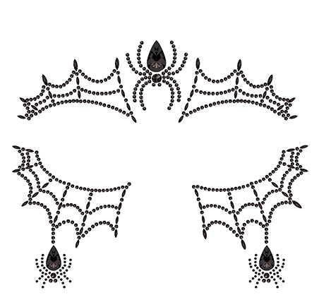 Spinnennetz Klebejuwelen Tattoo-Guirca-Deinparadies.ch