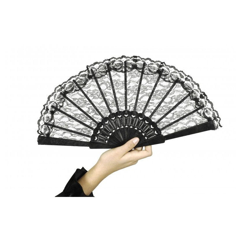 Spitzenfächer Elegance Schwarz-Chaks-Deinparadies.ch