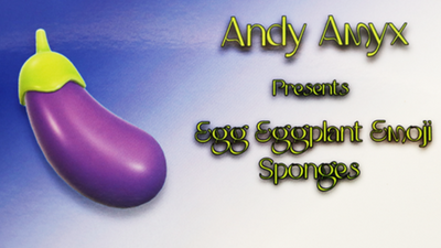 Sponge Emoji EGGPLANT (4PK.) | Andy Amyx