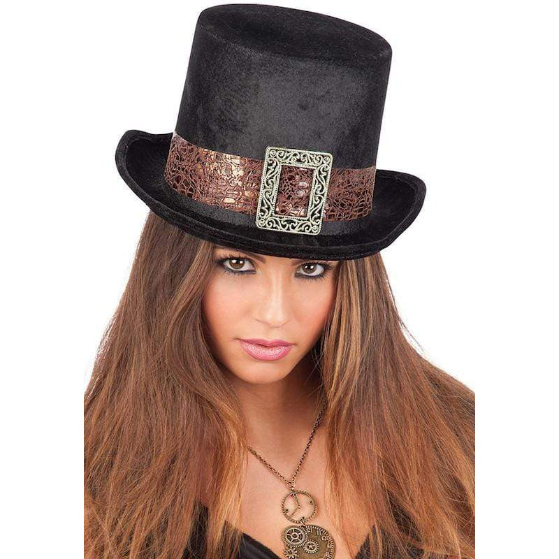 Steampunk hat with band and buckle at Carnival Toys Deinparadies.ch