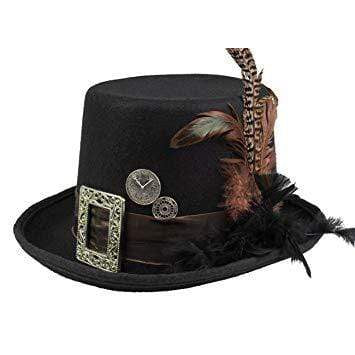 Steampunk hat with Orlob feather Deinparadies.ch