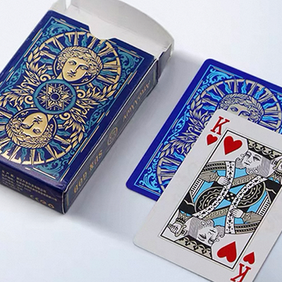 Sun God Greek Mythology Themed Blue Edition Playing Cards-David Jon-Deinparadies.ch