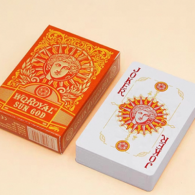 Sun God Greek Mythology Themed Orange Edition Playing Cards-David Jon-Deinparadies.ch