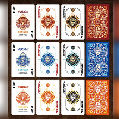 Sun God Greek Mythology Themed Red Edition Playing Cards-David Jon-Deinparadies.ch