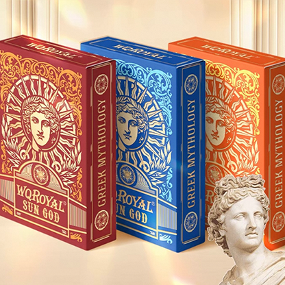 Sun God Greek Mythology Themed Red Edition Playing Cards-David Jon-Deinparadies.ch