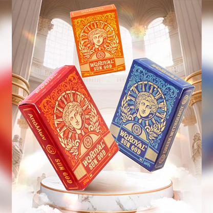 Sun God Greek Mythology Themed Red Edition Playing Cards-David Jon-Deinparadies.ch