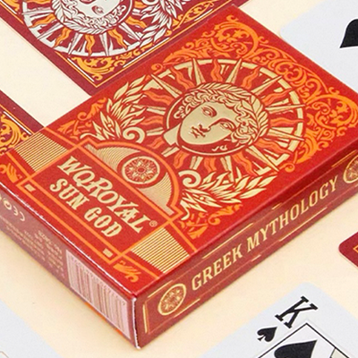 Sun God Greek Mythology Themed Red Edition Playing Cards-David Jon-Deinparadies.ch