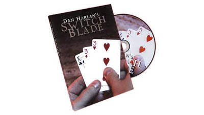 Switchblade (dos rouge Bicycle, Gimmick et DVD) par Dan Harlan Penguin Magic Deinparadies.ch
