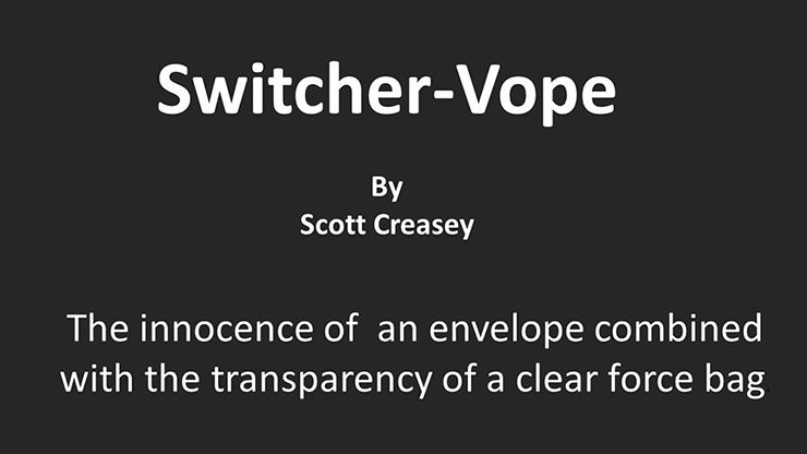 Switcher-Vope by Scott Creasey - Video Download Scott Creasey bei Deinparadies.ch