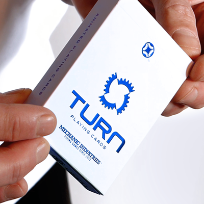TURN (Blue) Playing Cards | Mechanic Industries