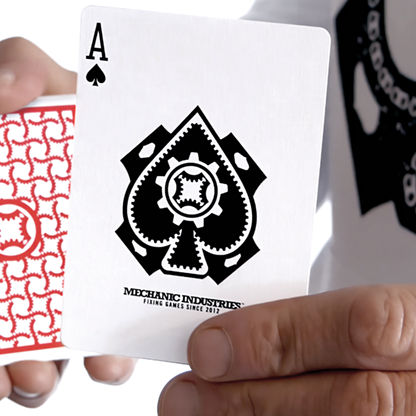 TURN (Red) Playing Cards | Mechanic Industries