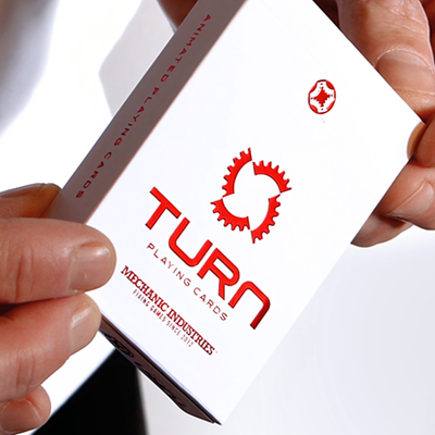 TURN (Red) Playing Cards | Mechanic Industries
