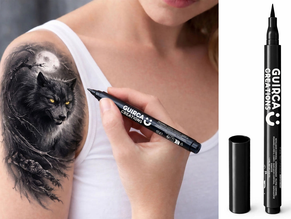 Temporärer Tattoostift | Schwarz-Guirca-Deinparadies.ch
