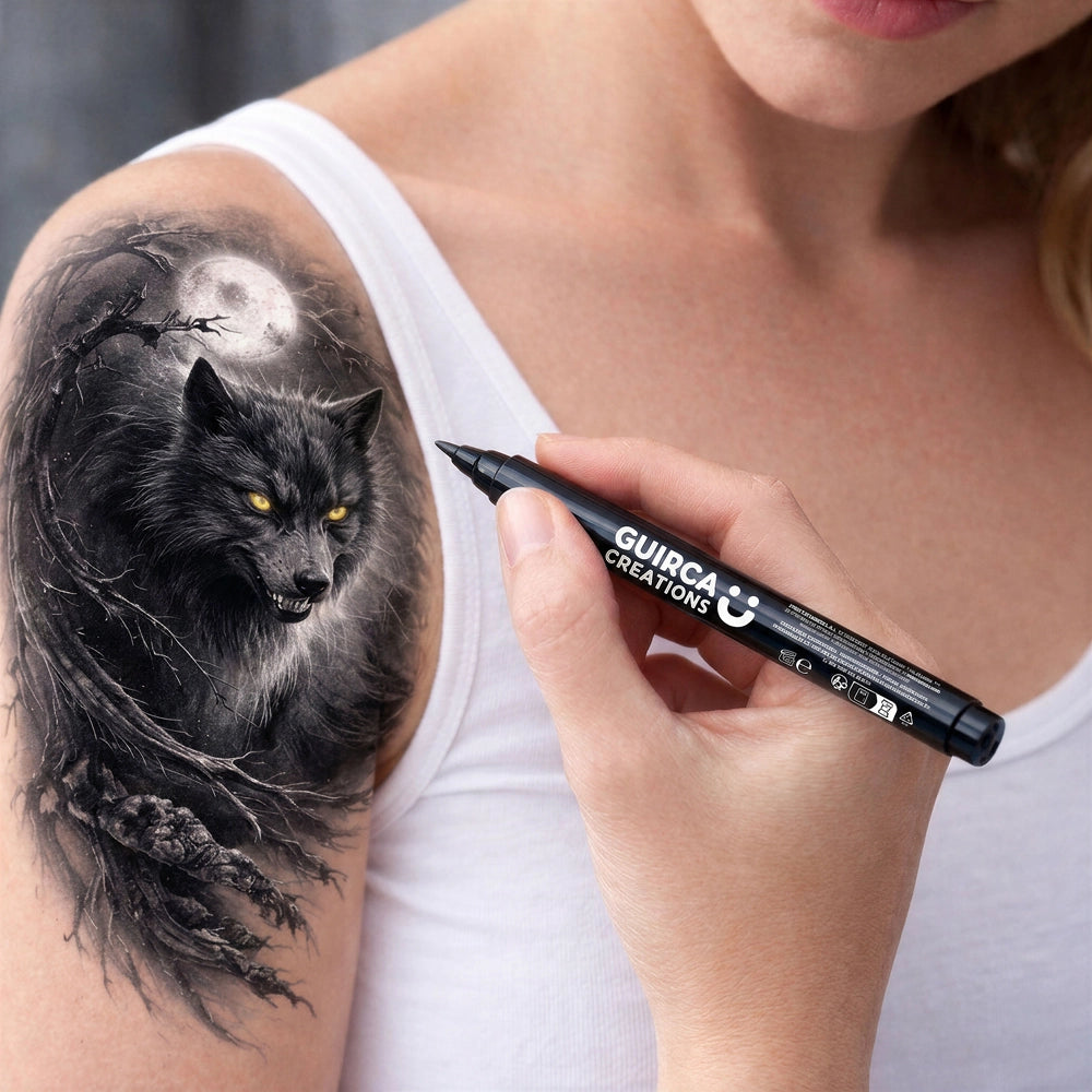 Temporärer Tattoostift | Schwarz-Guirca-Deinparadies.ch