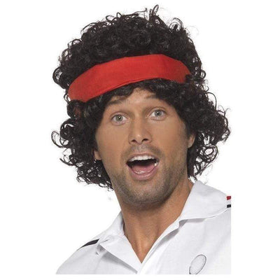 tennis player Smiffy's curly wig Deinparadies.ch
