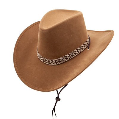 Texas Cowboy Hut Wildlederimitat | hellbraun-Wicked-Deinparadies.ch