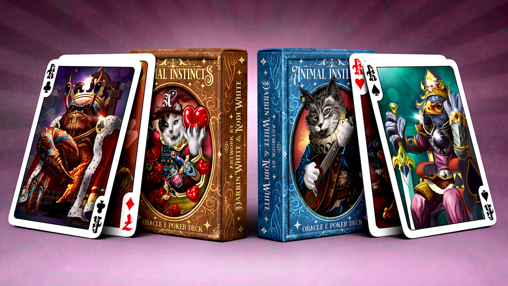 Cartes à jouer Animal Instincts Poker et Oracle (Minstrel)
