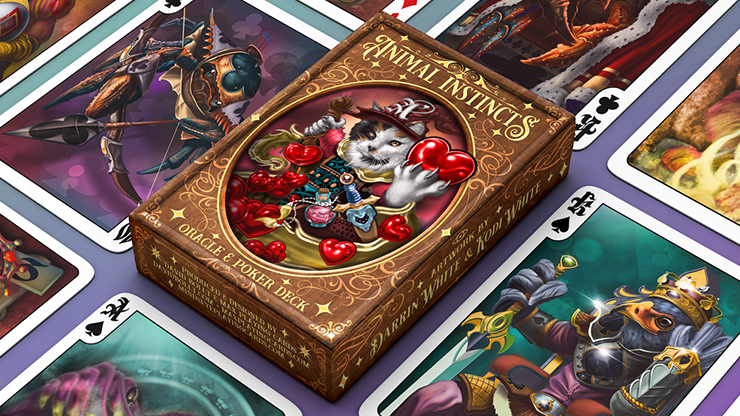 Cartes à jouer Animal Instincts Poker et Oracle (Wizard)