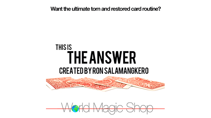 The Answer by Ron Salamangkero World Magic Shop Deinparadies.ch