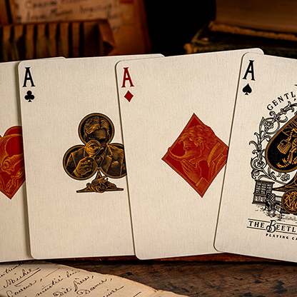 The Beetle Backs (Cobalt Edition) Playing Cards-The Gentleman Wake, INC.-Deinparadies.ch