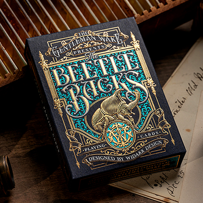 The Beetle Backs (Cobalt Edition) Playing Cards-The Gentleman Wake, INC.-Deinparadies.ch