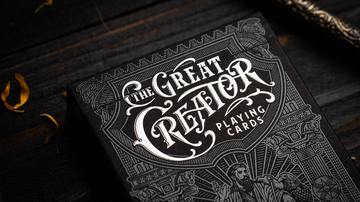 The Great Creator Playing Cards | Riffle Shuffle - Silver - Riffle Shuffle